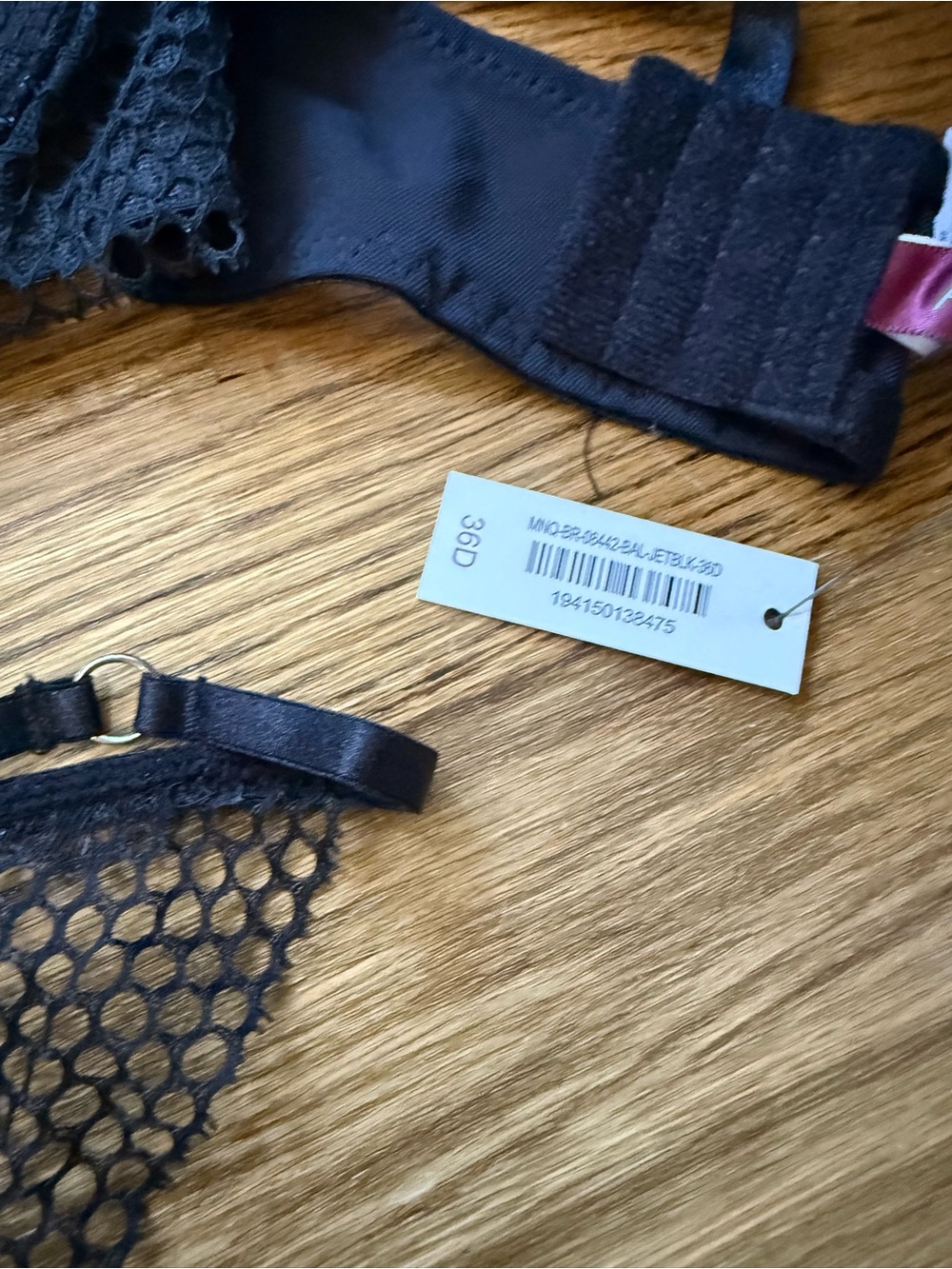 Black Lace Underwire Bra & Bikini Set M and 36D NWT - Picture 3 of 6